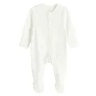 Cool Club, Pijama tip salopeta pentru baieti, alb, set, 2 buc.