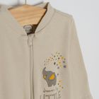 Cool Club, Pijama tip salopeta pentru baieti, gri, bej, set 2 buc.