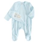 Cool Club, Pijama tip salopeta pentru baieti, velur, albastru