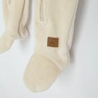 Cool Club, Pijama tip salopeta pentru bebelusi, bumbac organic, bej