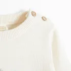 Cool Club, Pijama tip salopeta pentru bebelusi, din tricot, bej