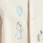 Cool Club, Pijama tip salopeta pentru bebelusi, mix, imprimeu 101 Dalmatieni, set, 2 buc.
