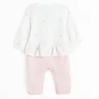 Cool Club, Pijama tip salopeta pentru fete, alb-roz