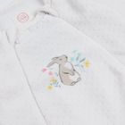 Cool Club, Pijama tip salopeta pentru fete, bumbac organic, ecru