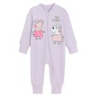 Cool Club, Pijama tip salopeta pentru fete, mix, set, 2 buc., imprimeu Peppa Pig