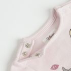 Cool Club, Pijama tip salopeta pentru fete, roz, imprimeu Bambi