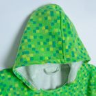 Cool Club, Prosop tip poncho cu gluga pentru baieti, verde