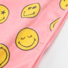 Cool Club, Prosop tip poncho cu gluga pentru fete, roz, imprimeu SmileyWorld