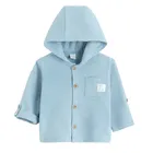 Cool Club, Pulover cu gluga pentru baieti, cu nasturi, albastru