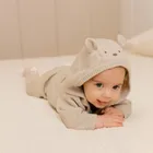 Cool Club, Pulover cu gluga pentru baieti, cu nasturi, bej