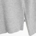 Cool Club, Pulover cu guler inalt pentru fete, din tricot striat, gri