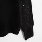 Cool Club, Pulover cu guler inalt pentru fete, negru