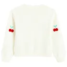 Cool Club, Pulover pentru fete, cu nasturi, alb