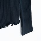 Cool Club, Pulover pentru fete, cu nasturi, din tricot striat, bleumarin