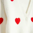 Cool Club, Pulover pentru fete, cu nasturi, ecru