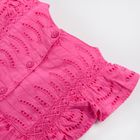 Cool Club, Rochie, broderie englezeasca, roz