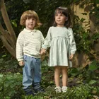 Cool Club, Rochie cu maneca lunga pentru fete, verde