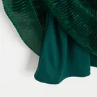 Cool Club, Rochie cu maneca lunga pentru fete, verde inchis