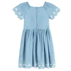 Cool Club, Rochie cu maneca scurta pentru fete, albastru