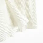 Cool Club, Rochie cu maneca scurta pentru fete, din tricot striat, alb