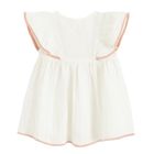 Cool Club, Rochie cu maneca scurta pentru fete, ecru