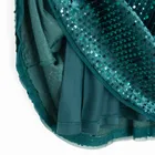 Cool Club, Rochie cu maneca scurta pentru fete, velur, verde