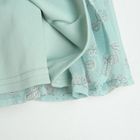 Cool Club, Rochie cu maneca scurta pentru fete, verde-menta, imprimeu frunze