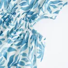 Cool Club, Rochie fara maneci pentru fete, alb-albastru