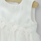 Cool Club, Rochie fara maneci pentru fete, alb, imprimeu flori
