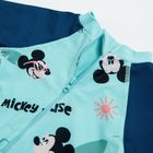Cool Club, Salopeta de baie pentru baieti, turcoaz, imprimeu Mickey Mouse