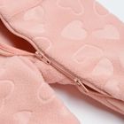 Cool Club, Salopeta pentru fete, polar, roz, imprimeu inimioare