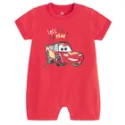 Cool Club, Salopeta rompers pentru baieti, mix, imprimeu Cars, set, 2 buc.