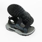 Cool Club, Sandale pentru baieti, negru, brant din piele, imprimeu NASA