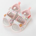 Cool Club, Sandale pentru fete, alb-roz, imprimeu flori, brant din piele, Fisher-Price