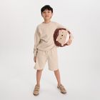 Cool Club, Set pentru baieti, Bluza calduros, Pantaloni scurti, bej