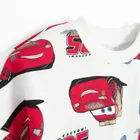 Cool Club, Set pentru baieti, Bluza, Pantaloni scurti, alb, imprimeu Cars