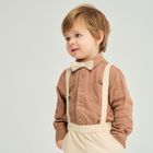 Cool Club, Set pentru baieti, Body-camasa cu maneca lunga, Pantaloni din textil, Papion, mix