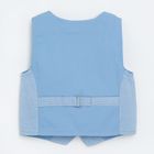 Cool Club, Set pentru baieti, Body-camasa cu maneca lunga, Papion pentru baieti, Vesta, Pantaloni, alb-albastru