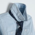 Cool Club, Set pentru baieti, Body cu maneca lunga, Cravata pentru baieti, albastru, bleumarin