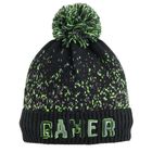 Cool Club, Set pentru baieti, Caciula cu pompon, Fular circular, negru