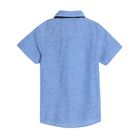 Cool Club, Set pentru baieti, camasa cu maneca scurta, papion, albastru-bleumarin