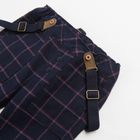 Cool Club, Set pentru baieti, Pantaloni cu bretele din material textil, bleumarin