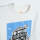 Cool Club, Set pentru baieti, Tricou, Pantaloni scurti, alb-portocaliu