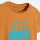 Cool Club, Set pentru baieti, Tricou, Pantaloni scurti, maro-albastru