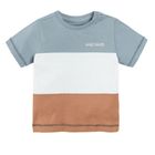 Cool Club, Set pentru baieti, Tricou, Pantaloni scurti, mix de culori, in dungi, imprimeu Let's surf