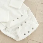 Cool Club, Set pentru bebelusi, Body cu maneca lunga, Pantaloni, alb