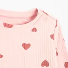 Cool Club, Set pentru fete, Bluza cu maneca lunga, Colanti, din tricot striat, roz