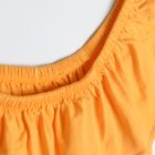 Cool Club, Set pentru fete, bluza cu maneca scurta in stil spaniol si pantaloni din material textil, mix de culori, imprimeu frunze