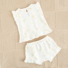 Cool Club, Set pentru fete, Bluza cu maneca scurta, Pantaloni scurti, alb