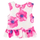 Cool Club, Set pentru fete, Bluza fara maneci, Pantaloni din textil, wide, alb